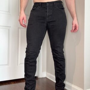 AllSaints Mens Black Pistol Jeans (32x32)